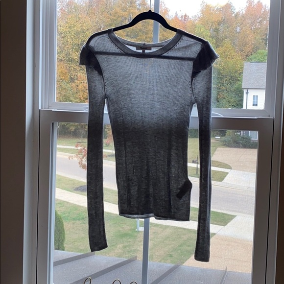 Madewell Ruffle Shoulder Sweater - Picture 3 of 6